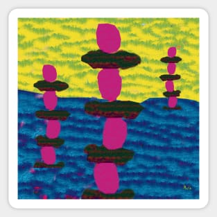 Guardians - Abstract Art Sticker